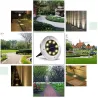 Iluminación solarLámpara de suelo con energía solar - luz de jardín - resistente al agua - LED