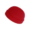Gebreide warme muts - kort - geribbeld - unisexPetten & Hoeden