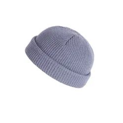 Knitted warm hat - short - ribbed - unisex