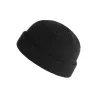 Knitted warm hat - short - ribbed - unisex