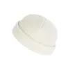 Knitted warm hat - short - ribbed - unisex