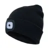 Warme gebreide muts - met LED licht - unisexPetten & Hoeden