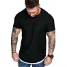 T-shirt z krótkim rękawem - modny marszczony fason - slim fitT-shirt