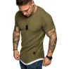 Kurzarm-T-Shirt - trendiges Knitter-Design - slim fit