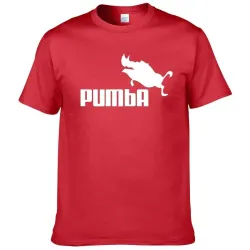 Klassisches Kurzarm-T-Shirt - Baumwolle - lustiger Pumba