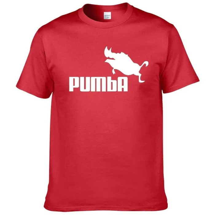 Klassisches Kurzarm-T-Shirt - Baumwolle - lustiger Pumba