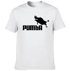 Klasyczna koszulka z krótkim rękawem - bawełna - zabawna PumbaT-shirt