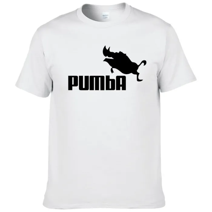 Klassisches Kurzarm-T-Shirt - Baumwolle - lustiger Pumba
