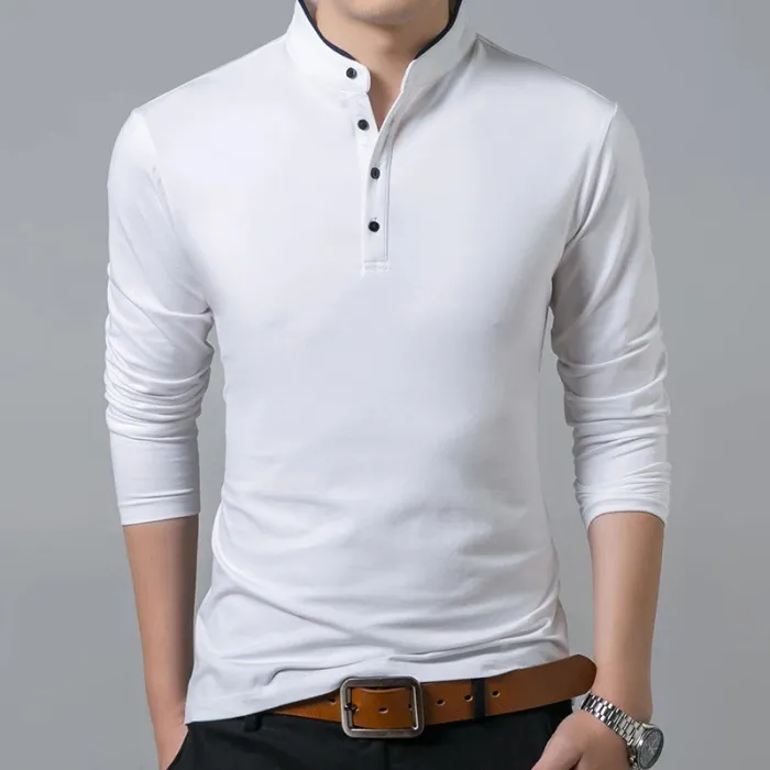 Button up long sleeve shirt - cotton
