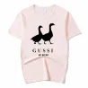 Klassiek t-shirt met korte mouw - grappige eendenprint - unisexT-Shirts