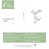 Ear clip with cat - 925 sterling silver earring