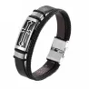 Vintage bracelet for men - stainless steel with clasp