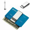Clip holder wallet - stainless steel