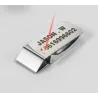 Geld / creditcardhouder / metalen clip - roestvrij staal - op maat gemaakte gravurePortemonnee