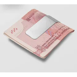 Geld-/Kreditkartenhalter / Metallclip - Edelstahl - Gravur nach Maß
