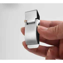 Custom lettering - money clip holder / wallet - stainless steel