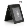 Cienki skórzany portfel - unisex - na wizytówki / karty kredytowe / etui na pieniądze - chroniony RFIDPortfele