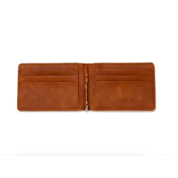 Cienki skórzany portfel - unisex - na wizytówki / karty kredytowe / etui na pieniądze - chroniony RFIDPortfele
