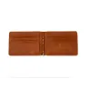 Cienki skórzany portfel - unisex - na wizytówki / karty kredytowe / etui na pieniądze - chroniony RFIDPortfele