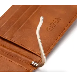 Slim leather wallet - unisex - business cards / credit cards / ID card