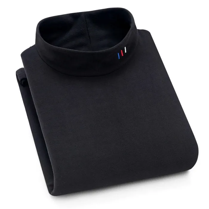 Rollkragenpullover / Pullover aus Samt - mit Fleecefutter