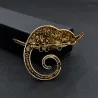 Kristallen kameleon / hagedis - elegante brocheBroches