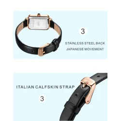 Luxurious quartz watch - stainless steel - mesh - waterproof