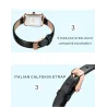 Luxurious quartz watch - stainless steel - mesh - waterproof