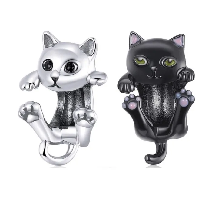 Kitty cat necklace - 925 sterling silver