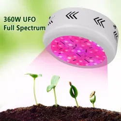 360W UFO 36 LED växer ljus - fullspektrum - dubbla chips - hydroponic