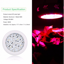 Luces de cultivo360W UFO 36 LED Grow Light - espectro completo - chips dobles - hidropónico