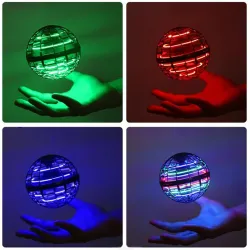 DronesFlynova Pro - Flying Ball Spinner - with Magic Controller - Dynamic - RGB Lights - Double Pass - RC Drone Quadcopter