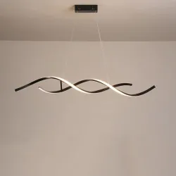Wavy design - chandelier light - LED - dimmable - with remote control