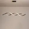 Wavy design - chandelier light - LED - dimmable - with remote control