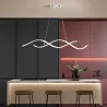 Modern chandelier - ceiling light - LED - dimmable - with remote controller - wavy design