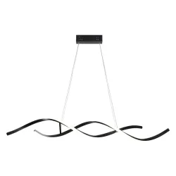 Wavy design - chandelier light - LED - dimmable - with remote control