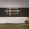 Minimalistic rectangle design - chandelier light - LED - 2 / 3 / 4 heads