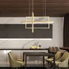 Minimalistic rectangle design - chandelier light - LED - 2 / 3 / 4 heads