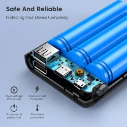 Sense4 - mini powerbank - oplader - externe batterij - snel opladen - 10000mAhPowerbanks