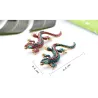 Fashionable brooch - vintage crystal lizard