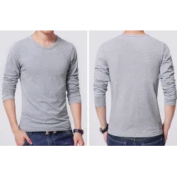 O-neck long sleeve t-shirt - men