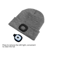 LED knitted beanie hat - unisex - hiking / outdoors