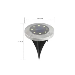 Iluminación solarLámpara de suelo con energía solar - luz de jardín - resistente al agua - LED