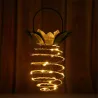 Solar garden light - hanging lamp / lantern - waterproof - LED - pineapple shape