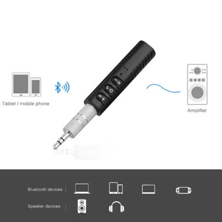 Bluetooth ljudmottagare - universal 3,5 mm jack - biladapter - sändare