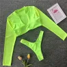 Sexy bikini set - thong / long sleeve top