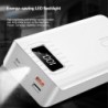 Portable power bank - external battery - charger - 2 USB - LED - 30000mAh