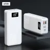 Draagbare powerbank - externe batterij - oplader - 2 USB - LED - 30000mAhPowerbanks