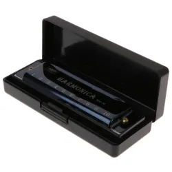 Mundharmonika - 10 Löcher - Tonart C - Musikinstrument - mit Etui