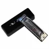 Stainless steel harmonica - 10 holes - with case - Swan Senior Bruce Blues